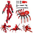 MMXBGS T13 Conjunto de Figura de Ação Robô 14 cm Vermelho MMXBGS T13 Conjunto de Figura de Ação Robô 14 cm Vermelho
