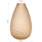 MOANA VASO 22x13x13cm VIDRO ÂMBAR