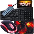 Mobilador Gamer com Hub 3.0 Teclado Mouse e Pad Estampado
