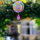 Mobile Captador Suncatcher Mandala Zen Sino Dos Ventos