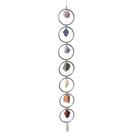 Móbile de Pedras dos 7 Chakras 70cm - Prateado