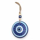 Móbile Olho Grego Azul Claro Afasta Mau Olhado 18 cm