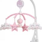 Mobile Para Berço Musical Giratório Chuva De Amor Balão Rosa