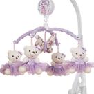 Mobile Para Berço Musical Giratório Princesa Borboleta Lilás