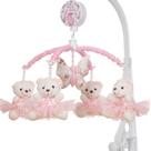 Mobile Para Berço Musical Giratório Princesa Borboleta Rosa