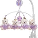 Mobile Para Berço Musical Giratório Princesa Lilás