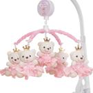 Mobile Para Berço Musical Giratório Princesa Rosa Liso