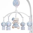 Mobile Para Berço Musical Giratório Urso Balão Azul Bebe