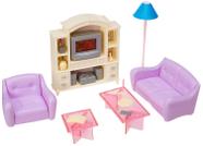 Mobiliário Dollhouse My Fancy Life 24012 Sala de estar com TV/DVD