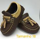 Mocassim Bebê Chocolate Tamanho 18