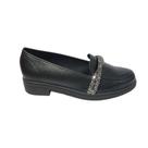 Mocassim Beira Rio Feminino Bege e Preto Ref:4312.102