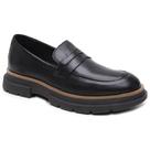 Mocassim Brook Eleva Couro Sola Tratorada Robusta Masculino