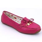 Mocassim Couro Isis Pink