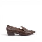 Mocassim Couro Salto Bloco