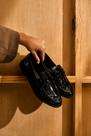 Mocassim Croco Verniz Preto