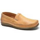 Mocassim de couro legitimo masculino cor Bege 166 Mocassim de couro legitimo masculino cor Bege 166