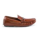 Mocassim de Couro na Cor Marrom Clean e Detalhe de Metal na Frente