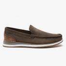 Mocassim Democrata Denim Flow Couro Cinza