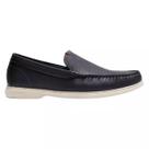Mocassim Democrata Easy Bari Couro Azul Navy Bico Redondo Mocassim Democrata Easy Bari Couro Azul Navy Bico Redondo