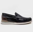 Mocassim Denim Flow Preto/Marrom - Cód 252101-001