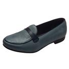 Mocassim Duo Couro de Carneiro Azul Jeans/Marinho