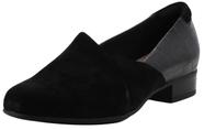 Mocassim Feminino Clarks Juliet Palm em Camurça Preta Tamanho 37.5