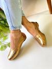 Mocassim Feminino Cobre Couro Legítimo Comfort Sapatilha Bico Quadrado Marca Nilza Camargos Mocassim Feminino Cobre Couro Legítimo Comfort Sapatilha Bico Quadrado Marca Nilza Camargos