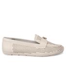 Mocassim Feminino Comfortflex Microfuros Bege Claro