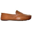 Mocassim Feminino Couro Legitimo Marrom Pesponto