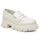 Mocassim Feminino Couro Solado Tratorado Calce Fácil Casual
