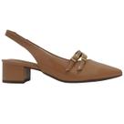 Mocassim Feminino Da Beira Rio Aberto No Calcanhar Bico Fino