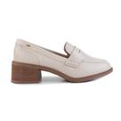 Mocassim Feminino Dakota Loafer Fortunna Tule Bege - G9761
