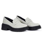 Mocassim Feminino em couro sapato oxford tratorado estilo blogueira original