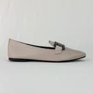 Mocassim feminino em couro vazado 1852