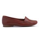 Mocassim Feminino Ipê Mulato Sapatilha Confortavel Couro Caramelo