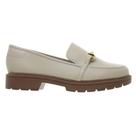 Mocassim Feminino Loafer Tratorado Beira Rio 4283.104 Creme