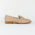 Mocassim feminino nude em couro liso 1865 Mocassim feminino nude em couro liso 1865