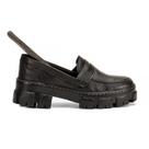 Mocassim Feminino Solado Tratorado Luxuoso Tendência da Moda Coreana Estiloso Modelo Liso