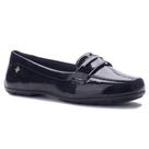 Mocassim Feminino Verniz Molhado Preto Softli 10001.10006