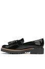 Mocassim Franco Sarto Carolynn Solado Tratorado Preto com Tassel 38 M