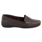 Mocassim Gravata Ketter Boots Feminino Couro Conforto Casual Sapato Costura Manual Café