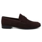 Mocassim Loafer Centuria Couro Nobuck Cafe