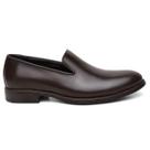 Mocassim Loafer Social Centuria Liso Couro Cafe