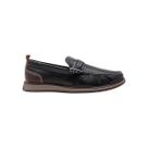Mocassim masculino democrata nash em couro preto Mocassim masculino democrata nash em couro preto