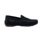 Mocassim Masculino Em Couro Pegada Marinho