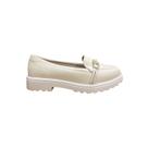Mocassim modare creme napa floather nature/np pele strech