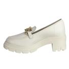 Mocassim Moleca Loafer Com Corrente No Cabedal - 5777.101.9569