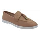 Mocassim Moleca Nobuck Moda 5819.102 - Nude Mocassim Moleca Nobuck Moda 5819.102 - Nude