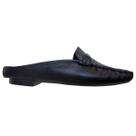 Mocassim Mule Feminino Couro Legítimo Preto