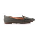 Mocassim Napa Oliva c/Fivela de Metal Prata